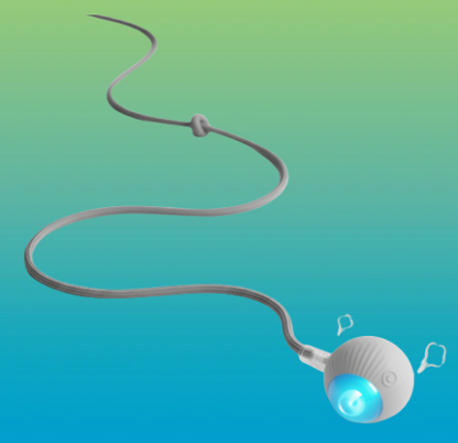 Rechargeable Interactive Cat Toy Ball with Tail